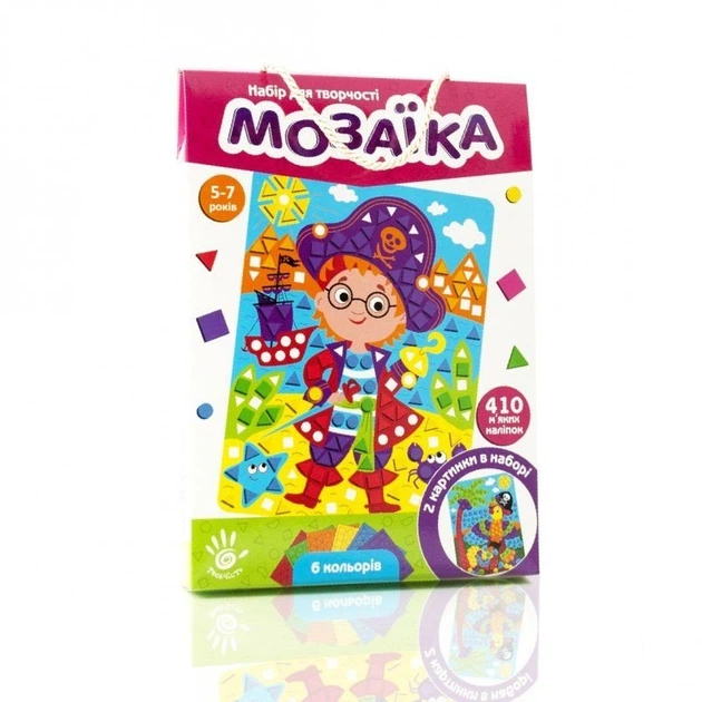 Набір для творчості "Мозаїка. Пірат" Vladi Toys (148868) - Фото 1 Набір для творчості "Мозаїка. Пірат" Vladi Toys (148868) - изображение 1