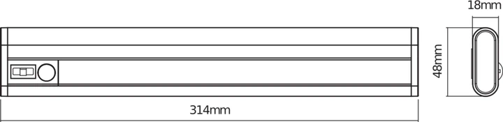 Світильник акумуляторний LEDVANCE LINEARLED MOBILE USB 300 SI 6XBLI1 LEDV денний 4000К 300mm вбудований акумулятор 4058075260467 - зображення 2