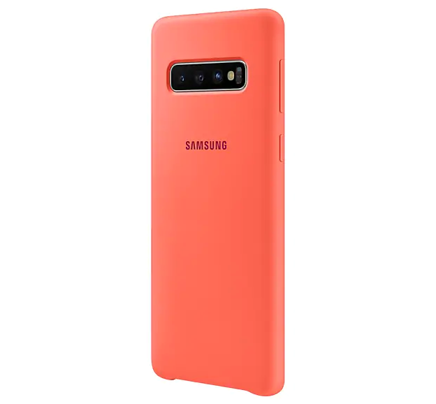 Чохол Silicone Cover для Samsung Galaxy S10 (G973) (EF-PG973THEGRU) Berry Pink - зображення 2