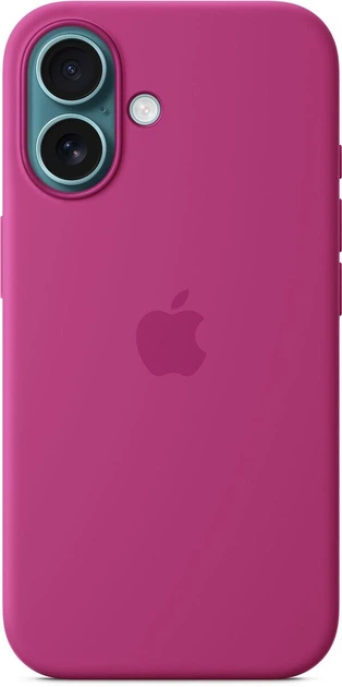 Чохол Silicone Case with MagSafe для Apple iPhone 16 (MYY53) Fuchsia - Фото 2 Чохол Silicone Case with MagSafe для Apple iPhone 16 (MYY53) Fuchsia - изображение 2