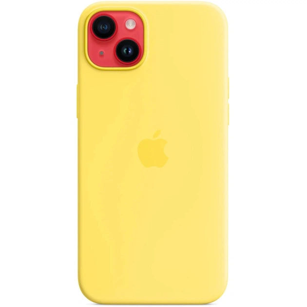 Чохол Silicone Case with MagSafe для Apple iPhone 14 Plus (MQUC3) Canary Yellow - Фото 4 Чохол Silicone Case with MagSafe для Apple iPhone 14 Plus (MQUC3) Canary Yellow - зображення 4