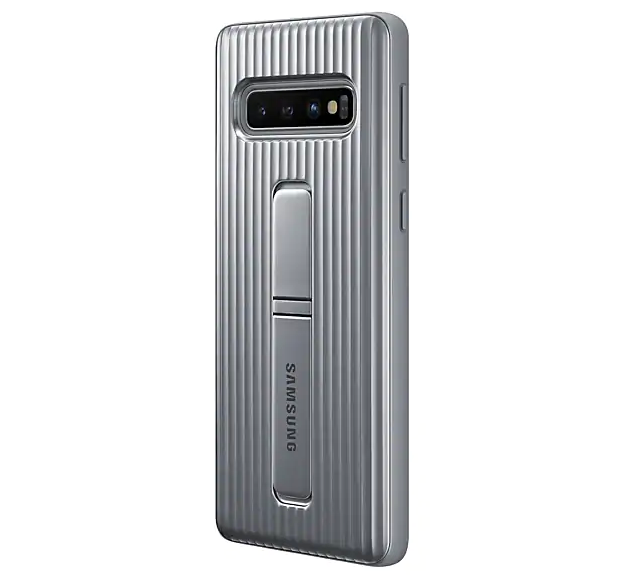 Чохол Protective Standing Cover для Samsung Galaxy S10 (G973) (EF-RG973CSEGRU) Silver - Фото 3 Чохол Protective Standing Cover для Samsung Galaxy S10 (G973) (EF-RG973CSEGRU) Silver - зображення 3