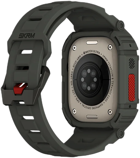 Pasek z etui SkinArma Mecha 2-in-1 do Apple Watch Ultra 49 mm Olive (8886461246582) - obraz 3