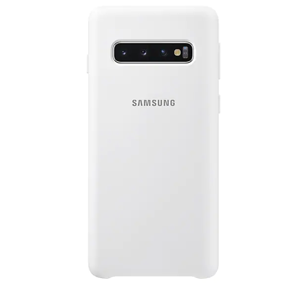 Чохол Silicone Cover для Samsung Galaxy S10 (G973) (EF-PG973TWEGRU) White - изображение 3