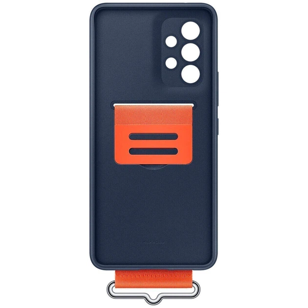Чохол Silicone Cover with Strap для Samsung Galaxy A53 (A536) (EF-GA536TNEGRU) Navy - зображення 6