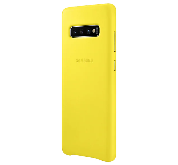 Чохол Leather Cover для Samsung Galaxy S10 Plus (G975) (EF-VG975LYEGRU) Yellow - Фото 2 Чохол Leather Cover для Samsung Galaxy S10 Plus (G975) (EF-VG975LYEGRU) Yellow - изображение 2