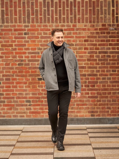 Шарф Uniqlо розмір ONESIZE (98х15) чорний (470023) - изображение 5