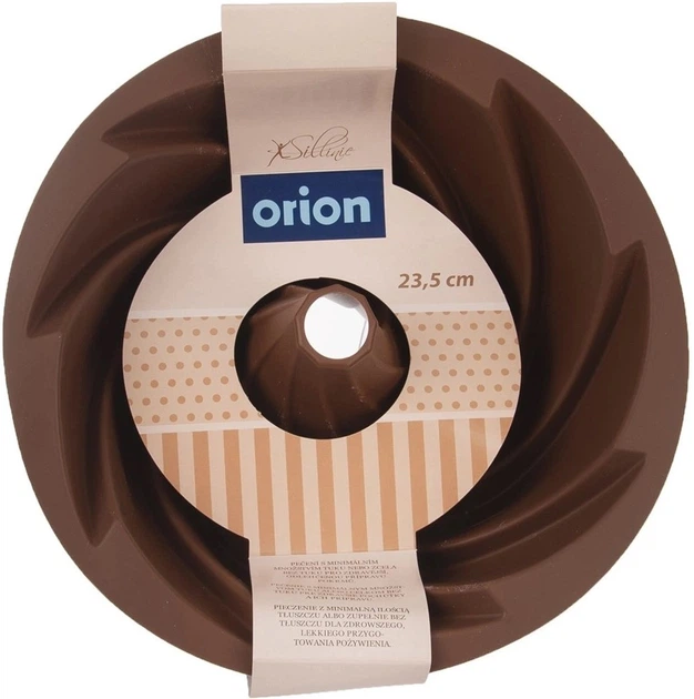 Форма для кексів Orion Sillinie силіконова з отвором коричнева 23.5 см (8592381169794) - зображення 3