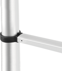 Драбина розкладна алюмінієва VOREL телескопічна 3.8 м 48 x 8 x 380 см 17701 (5906083177019) - зображення 5