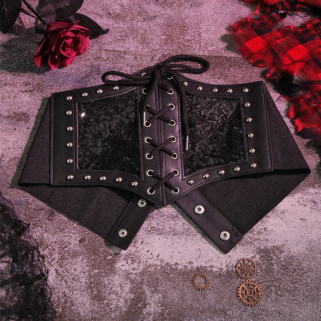 Ремінь-корсет широкий жіночий Honey Fashion Accessories XS/S/M/L чорний (40к006) - зображення 3