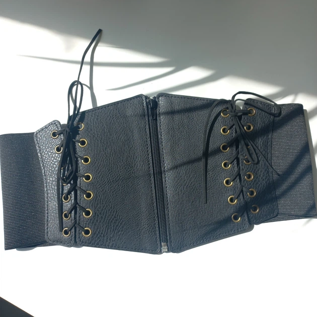 Ремінь-корсет широкий жіночий Honey Fashion Accessories XS/S/M/L чорний (40к001) - изображение 6