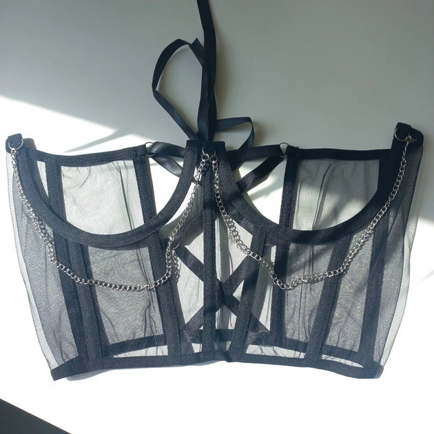 Корсет широкий жіночий Honey Fashion Accessories S/M чорний (40к008) - Фото 5 Корсет широкий жіночий Honey Fashion Accessories S/M чорний (40к008) - зображення 5