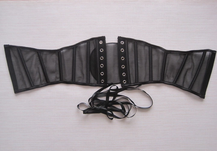 Корсет широкий жіночий Honey Fashion Accessories XS/S/M чорний (40к009) - Фото 10 Корсет широкий жіночий Honey Fashion Accessories XS/S/M чорний (40к009) - зображення 10