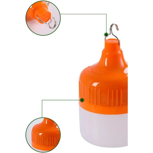 Лампа для кемпінгу Grunhelm EL1505M1-20WX7 White/Orange [154447] - зображення 3