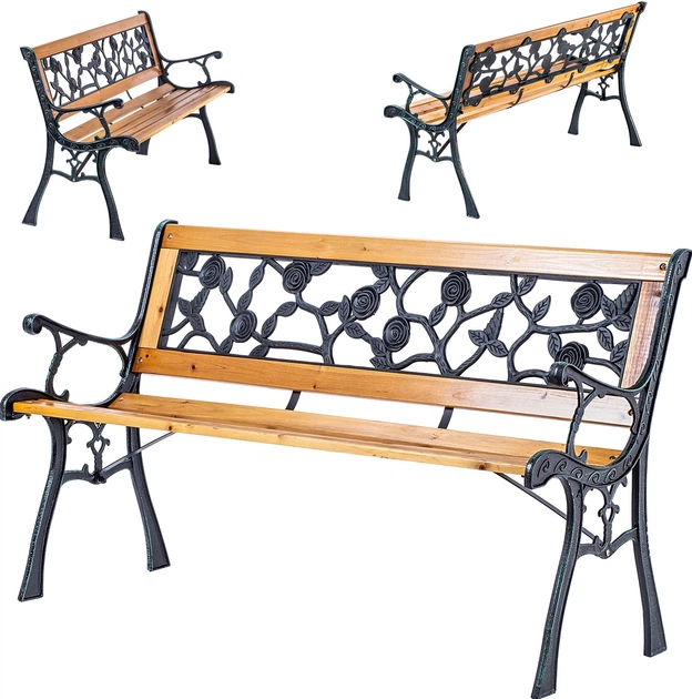 Lawka ogrodowa drewniana Kadax Sables (K10060) - obraz 5