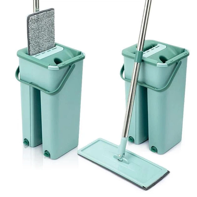 Швабра ледарка з відром Cleaning Mop зі складною ручкою та системою віджиму - изображение 5