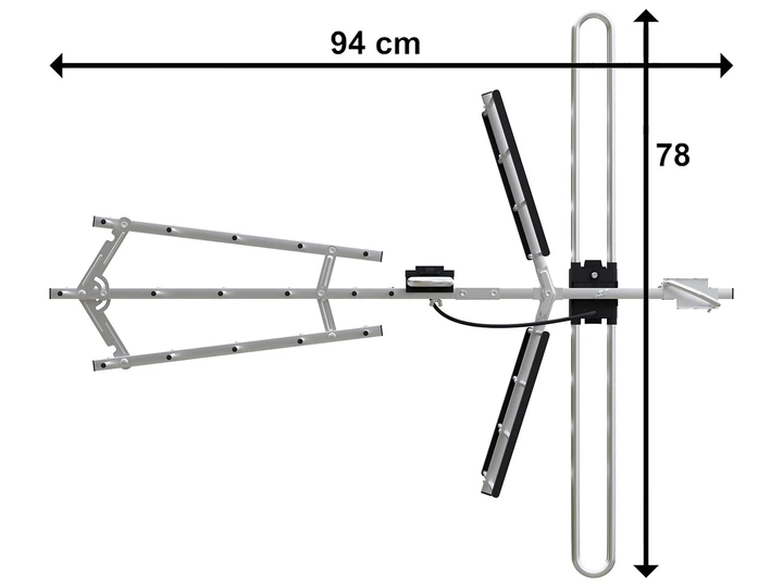 ТВ-антена Prolech 21-037 DVB-T ATD27S VHF/UHF MUX8 спрямована пасивна (5900804063827) - зображення 3