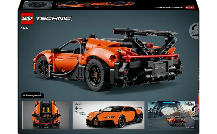 Конструктор LEGO Гіперкар Bugatti Chiron Pur Sport 771 деталей (42222) - изображение 2