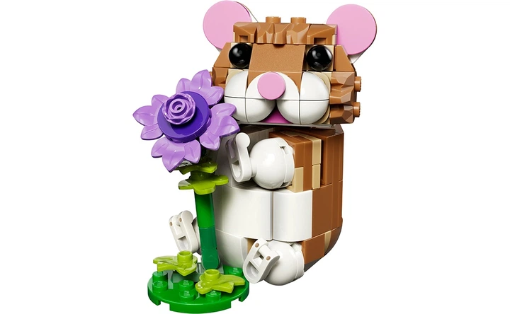 Конструктор LEGO Чарівний хом'як з квіткою 166 деталей (31376) - зображення 3