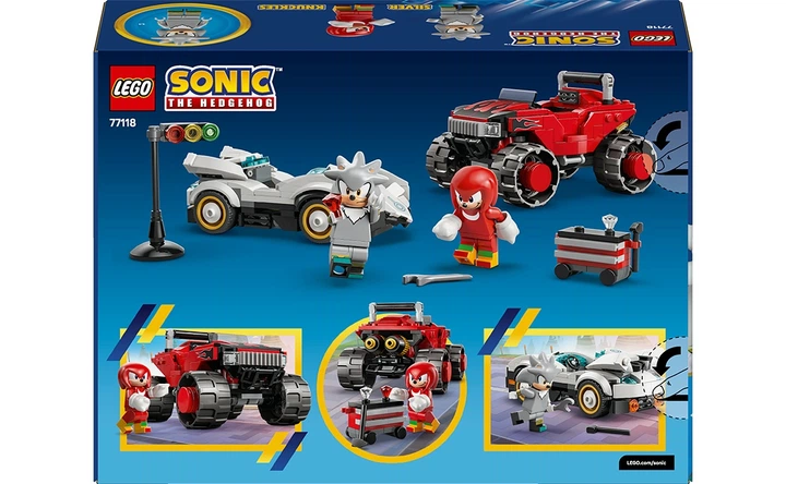 Конструктор LEGO Автомобіль Сільвера vs. монстр вантажівки Наклза 378 деталей (77118) - изображение 2