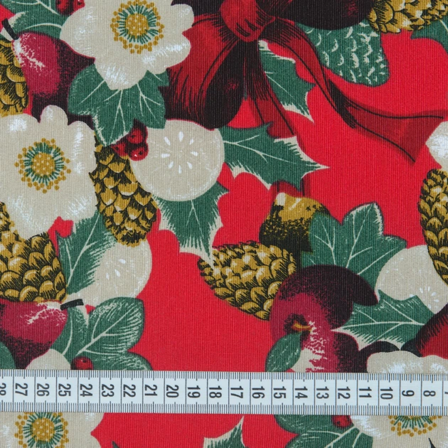 Сет сервировочный Новогодний / Рождественник фон красный 32х44 см (173560) (145г/м.кв шт) 175873 - изображение 3