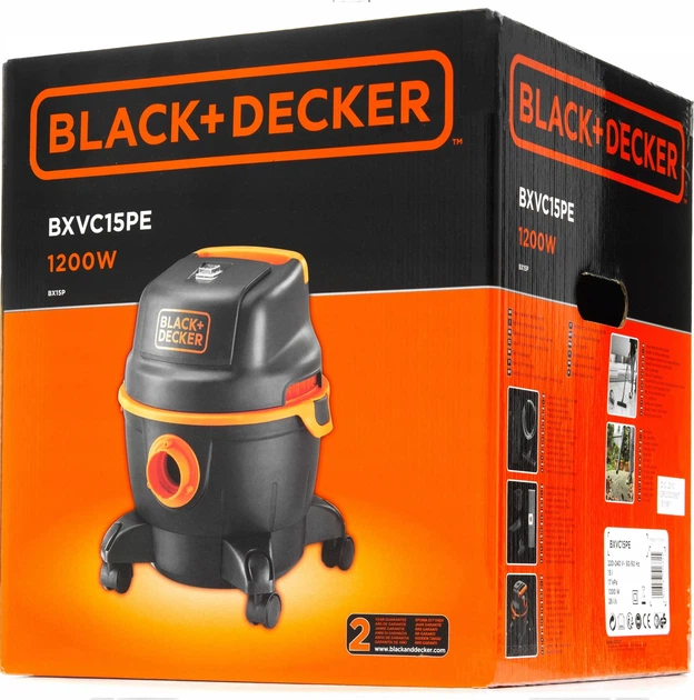 Odkurzacz przemysłowy Black+Decker BXVC15PE 1200 W 15 l (51681-V) - obraz 7