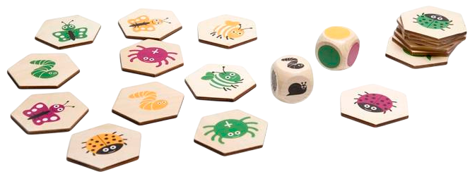 Drewniana gra 4w1 BS Toys Znajdź robaczka XL (8717775443926) - obraz 2