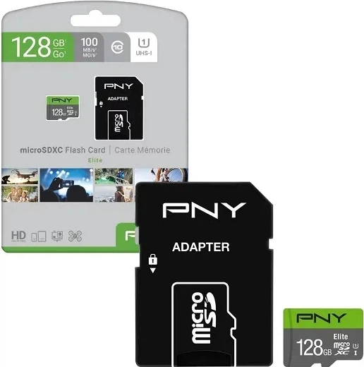 Karta pamięci PNY Elite microSDXC 128GB Class 10 + Adapter SD (P-SDU128V11100EL-GE) - obraz 3