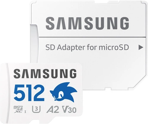 Karta pamięci Samsung Pro Plus Sonic the Hedgehog microSDXC 512GB Class 10 + Adapter SD (MB-MD512SA/LC1) - obraz 4
