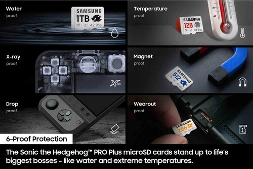 Karta pamięci Samsung Pro Plus Sonic the Hedgehog microSDXC 512GB Class 10 + Adapter SD (MB-MD512SA/LC1) - obraz 11