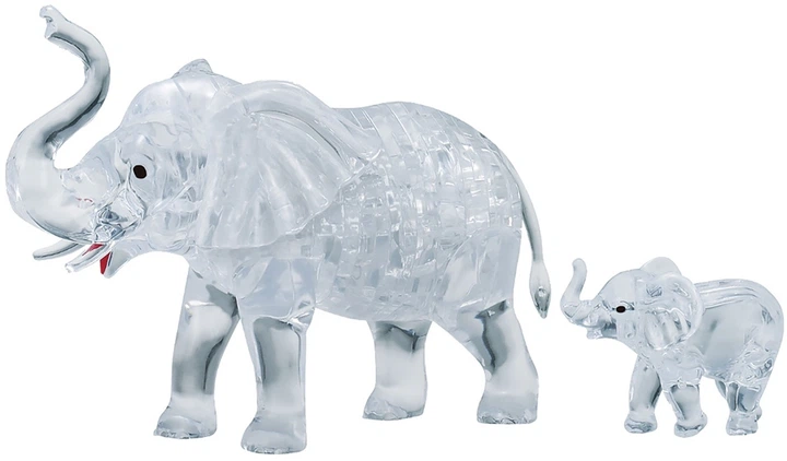 Puzzle 3D Crystal HCM Kinzel Słonie 46 elementów (4018928591766) - obraz 2