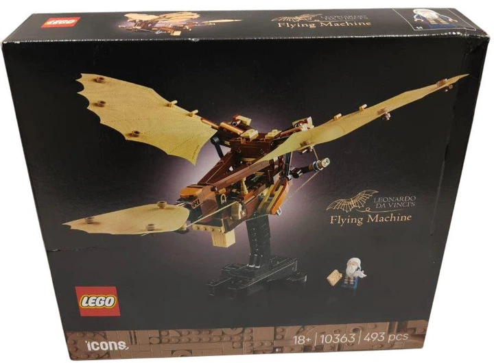 Zestaw klocków LEGO Icons Maszyna latająca Leonarda da Vinci 493 elementy (10363) (955555915421703) - Outlet - obraz 5