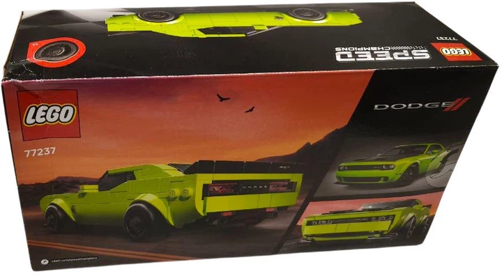 Конструктор LEGO Speed Champions Спортивний автомобіль Dodge Challenger SRT Hellcat 390 деталей (77237) (955555915421562) - Уцінка - зображення 4
