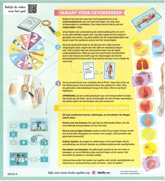 Gra planszowa Tactic Się uczę - ludzkie ciało (6416739605500) - obraz 8