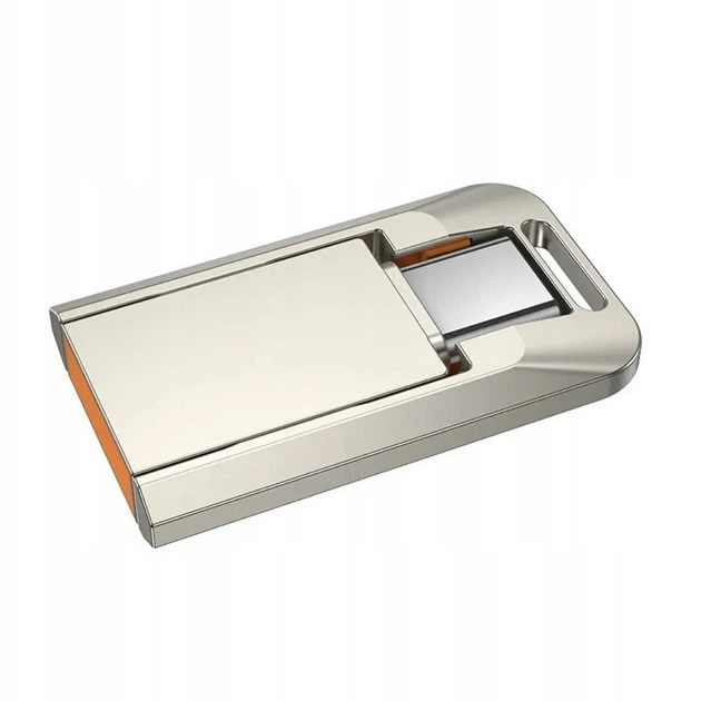 USB флеш-накопичувач Hoco UD17 32GB Type-C металевий сріблястий (UD17) - зображення 2