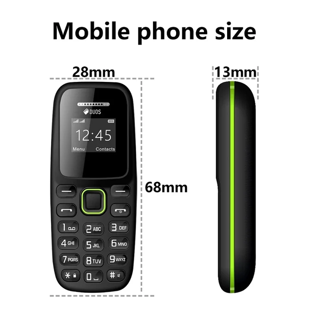 Мини‑телефон BM310 MTK626 с Bluetooth, 2 SIM | Компактный и удобный для звонков Black - Фото 3 Мини‑телефон BM310 MTK626 с Bluetooth, 2 SIM | Компактный и удобный для звонков Black - изображение 3