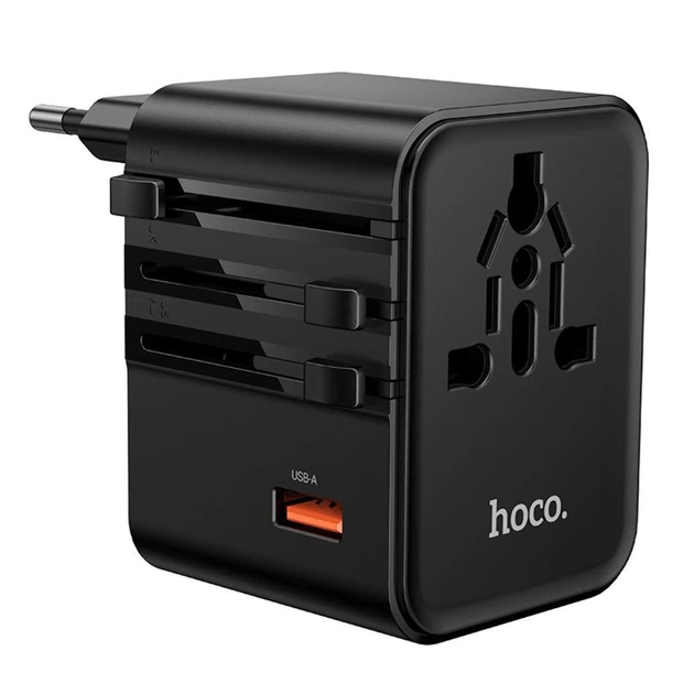 Зарядний пристрій Hoco AC31 USB/2 Type-C PD 25W чорний (AC31) - зображення 5