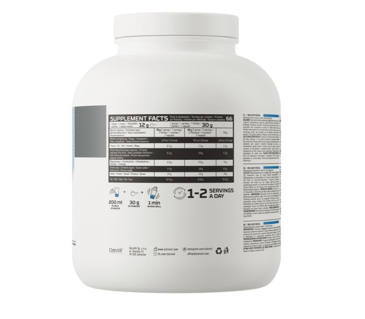 Протеин Whey Protein 100% OstroVit 2000 гр смак Банановый пирог - изображение 2