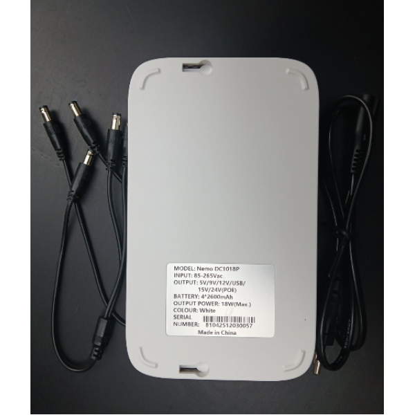 Мини UPS , ИБП для роутера , GPON , 10400 mAh , 18 W (Max ) с переходниками и блоком питания от 220 V , MODEL : Nemo DC1018P - изображение 5