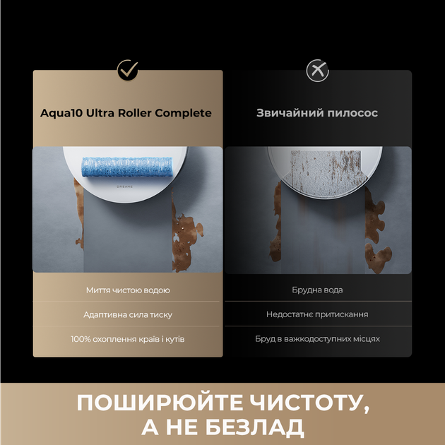Робот-пилосос Dreame Aqua 10 Ultra Roller Complete Black (RLH71DE-1-BL) - зображення 8