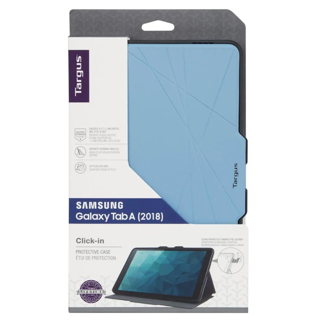 Чехол Targus Click-in Case для Samsung Galaxy Tab A 10,5 "(2018), светло-голубой - изображение 5