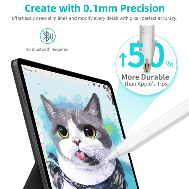 Pencil A8 Metapen iPad для Apple Ipad Білий - Фото 6 Pencil A8 Metapen iPad для Apple Ipad Білий - зображення 6