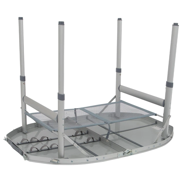 Стіл складаний Bo-Camp Premium Oval 100x70 см, алюмінієвий каркас, до 30 кг, Grey (1404424) - изображение 8