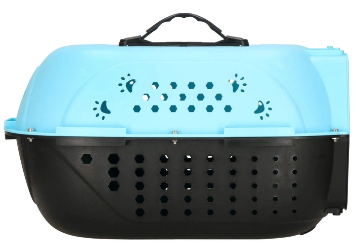 Сумка для транспортування собаки кота кролика Springos до 7 кг 48 x 33 x 27 см Чорно-блакитна (5907719433431) - зображення 2