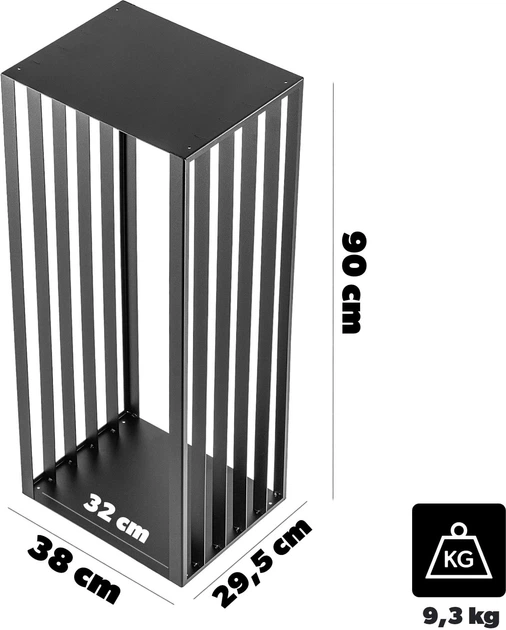 Stojak na drewno kominkowe Kadax Crova K11356 - obraz 3