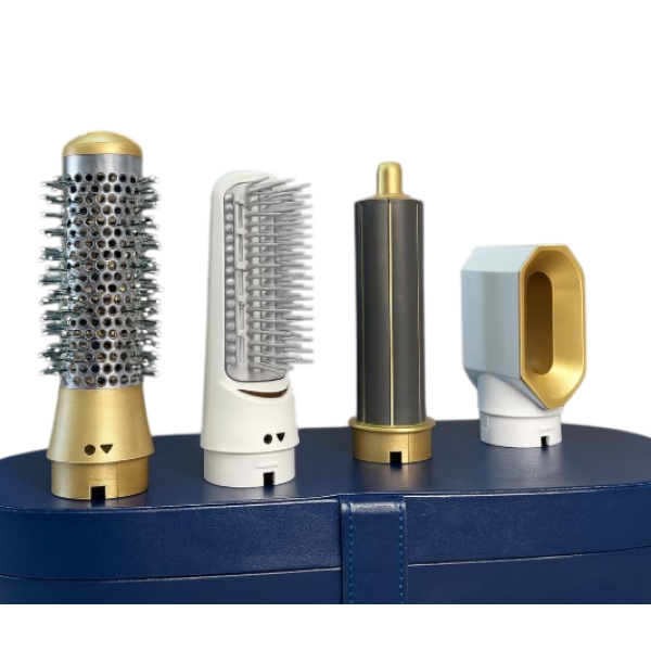 Стайлер 5в1 HAIR BRUSH Styler + Коробка Чехол с функциями придания объема, выпрямления, укладки темно синий - изображение 2