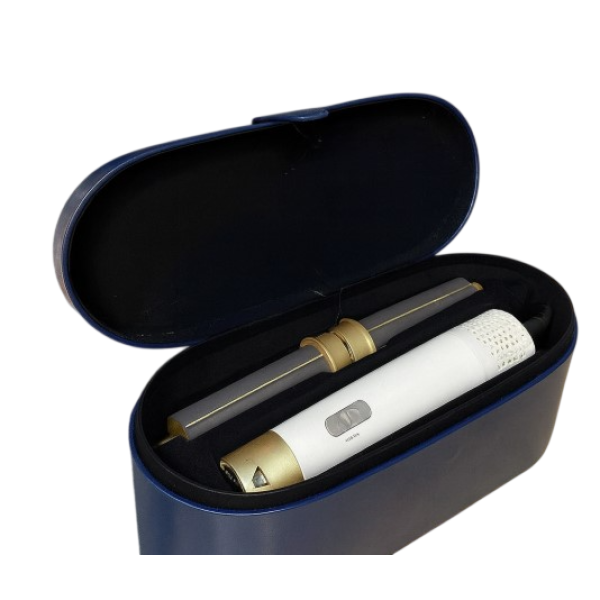 Стайлер 5в1 HAIR BRUSH Styler + Коробка Чехол с функциями придания объема, выпрямления, укладки темно синий - изображение 5