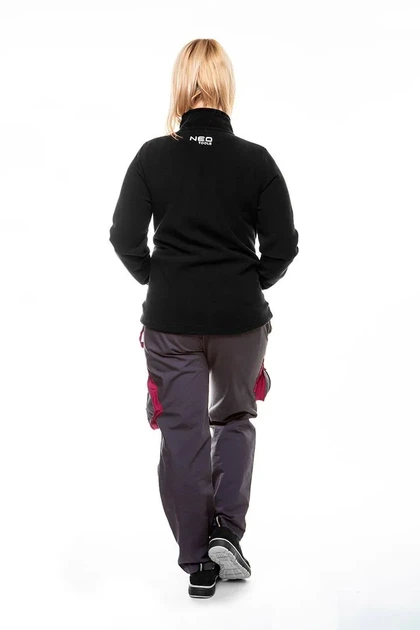 Кофта робоча Neo Tools Woman Line, флісова, 300г/м кв, на блискавці, XL(42), чорний (00133600) - изображение 2