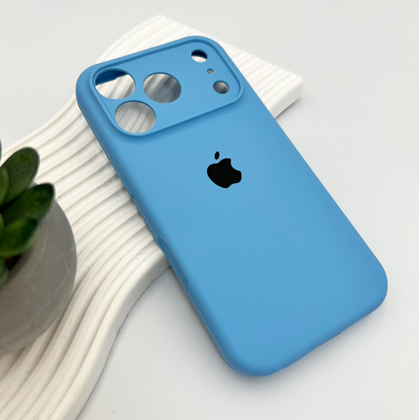 Защитный чехол-накладка Silicone Full Case AA Camera Protect для Apple iPhone 17 Pro Cornflower (FullAAi17P-49) - изображение 3