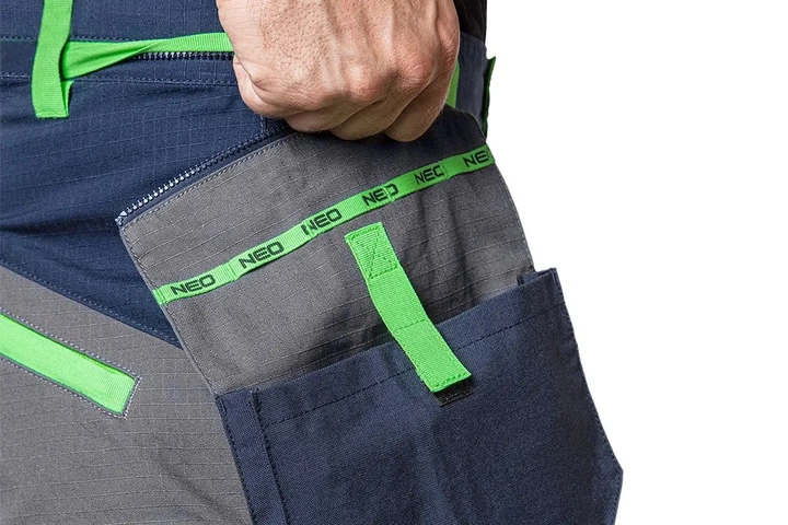Штани робочі Neo Tools Premium, 100% бавовна, тканина Ripstop, посилення тканиною Cordura, XS(46), с (00134014) - изображение 8